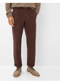 Eurex By Brax Herren Bundfaltenhose Style LUIS, dunkelbraun, Gr. 28