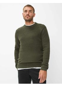 Brax Herren Strickpullover Style ROY deep jungle, dunkelgr&uuml;n, Gr. XL