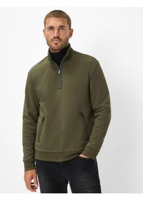 Brax Herren Sweatshirt Style SION olive Grün Oliv, grün - oliv, Gr. M