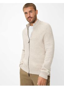Brax Herren Strickjacke Style JORIS, hellbeige, Gr. 5XL