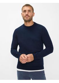 Brax Herren Strickpullover Style RICK universe, Blau, Gr. S