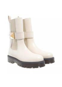 Valentino Garavani Stiefel & Boots - Boots - Gr. 36 (EU) - in Creme - f&uuml;r Damen