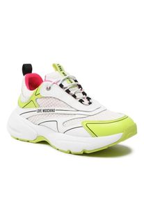 Moschino Low-Top Sneaker - Sporty Mix Sneakers - Gr. 38 (EU) - in Wei&szlig; - f&uuml;r Damen
