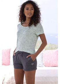 Vivance Dreams Shorty mehrfarbig Gr. 32/34 für Damen. Rundhals und Druck