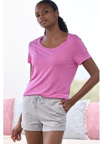 Vivance Dreams Shorty mehrfarbig Gr. 32/34 für Damen. Rundhals und Druck