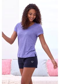 Vivance Dreams Shorty mehrfarbig Gr. 32/34 für Damen. Rundhals und Druck