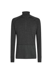 Merinounterwäsche Icebreaker Merino 260 Zoneknit L/S Half Zip Herren (Gr S |schwarz/grau)