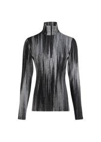 Icebreaker Merino 260 Tech Vertex L/S Half Zip AOP Merinounterwäsche Damen (Gr XS |grau)