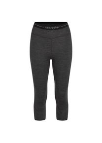 Icebreaker Merino 260 Zoneknit 3/4 Leggings Merinounterwäsche Damen (Gr M |schwarz/grau)