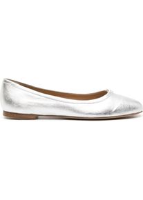 Chlo&eacute; Chlo&eacute; Low-Top Sneaker - Marcie Metallic Leather Ballerina Flats - Gr. 39 (EU) - in Silber - f&uuml;r Damen