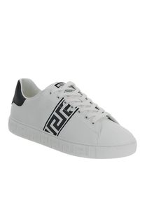 Versace Low-Top Sneaker - 'Greca' Embroidered Sneakers &ndash; White - Gr. 45 (EU) - in Wei&szlig; - f&uuml;r Damen
