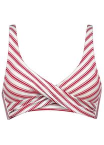 watercult Seaside Splash Cross-Over Bikini Top Bikini-Top Damen (Gr 42 - Cup: B |rosa)