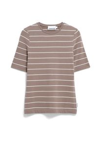 armedangels Jaanisara Fine Stripe T-Shirt Women (Gr XXL |braun)