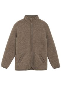 Huttelihut Jacket Wool Fleece Merinojacke Kinder (Größe 122 |braun)