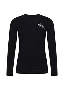 Vaude Monviso Wool L/S T-Shirt II Merinounterwäsche Damen (Gr 40 |schwarz)