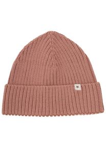 Mütze Huttelihut Beanie Wool Knit Merino Kinder (Gr 52 cm - 2-4 Years |rosa/braun)
