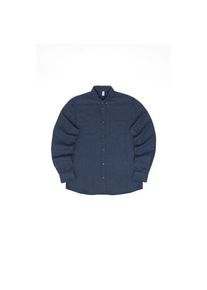 Mazine Melange Flannel Shirt Hemd Men (Gr XL |blau)