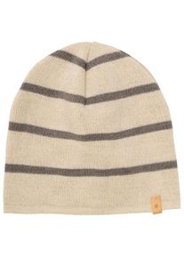 Huttelihut Beanie Stripe Wool Knit Mütze Kids (Gr 54 cm - 6-8 Years |beige)