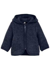 Huttelihut Jacket Ears Wool Fleece Merinojacke Kinder Alltag (Gr 110 |blau)