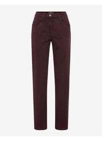 Raphaela by Brax Damen Five-Pocket-Hose Style CAREN NEW AMARONE, dunkelrot, Gr. 40K