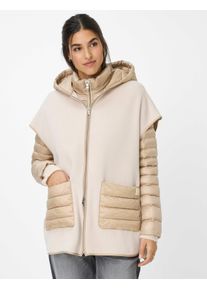 Brax Damen Weste Style KYOTO canvas, Beige, Gr. 36