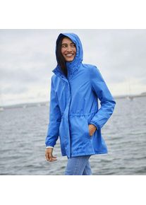 LANDS' END Wasserdichte Regenjacke SQUALL mit Packfach, Damen,  Blau, Polyester, by Lands' End