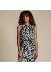 LANDS' END &Auml;rmelloses Top, Damen,  Schwarz, Baumwolle/Viskose/Baumwoll-Mischung, by Lands' End