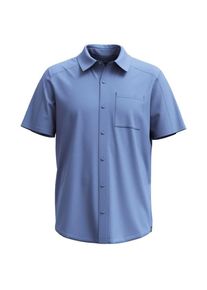 Smartwool Everyday Short Sleeve Button Down Hemd Herren Reisen (Gr M |blau)