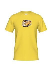 Wheeldom Blumenkraft T-Shirt Damen (Gr 46 |gelb)