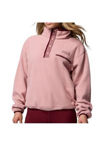 Columbia Helvetia II Cropped Half Snap Fleece Fleecepullover Women (Gr L |rosa)