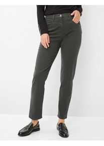 Raphaela by Brax Damen Five-Pocket-Hose Style CAREN NEW DARK IVY Grün Oliv, grün - oliv, Gr. 48
