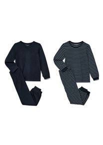 Tchibo - 2 Kinder-Pyjamas - Kinder - Gr. 98/104 - dunkelblau