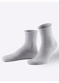 wäschepur sheego Große Größen Damen-Socken, grau-gemustert, Größe 39-42 - Damen