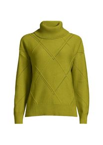 LANDS' END Rollkragenpullover Silk Touch, Damen,  Gr&uuml;n, Polyester/Nylon/Viskose, by Lands' End
