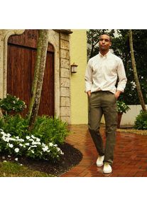 LANDS' END Classic Fit Cargohose mit Dehnbund f&uuml;r Herren, Herren, size: regular, Gr&uuml;n, Baumwolle, by Lands' End