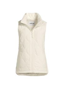 LANDS' END Isolierte Steppweste FeatherFree, Damen,  Wei&szlig;, Polyester, by Lands' End
