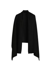 LANDS' END Gro&szlig;er CashTouch Cape-Schal f&uuml;r Damen, Damen, size: regular, Schwarz, Polyester, by Lands' End