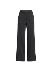 LANDS' END Lange Chino-Hose Mid Waist, Damen,  Schwarz, Baumwolle/Lyocell (Viskose)/Baumwoll-Mischung, by Lands' End