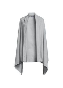LANDS' END Gro&szlig;er CashTouch Cape-Schal, Damen,  Grau, Polyester, by Lands' End
