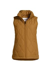 LANDS' END Isolierte Steppweste FeatherFree, Damen,  Beige, Polyester, by Lands' End