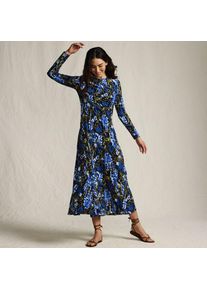 LANDS' END Bodycon-Maxikleid, Damen,  Blau, Polyester-Mischung, by Lands' End