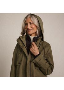 LANDS' END Wasserdichter Kapuzenmantel, Damen,  Gr&uuml;n, Baumwolle/Polyester/Nylon, by Lands' End