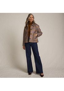 LANDS' END Soft Denim Schlagjeans High Waist, Damen,  Blau, Elasthan/Baumwoll-Mischung, by Lands' End