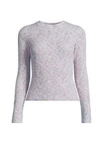 LANDS' END Rippstrick-Pullover aus Baumwollmix, Damen,  Orange, Polyacryl/Viskose/Baumwoll-Mischung, by Lands' End