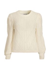 LANDS' END Ajourpullover aus Wimperngarn, Damen,  Wei&szlig;, Baumwoll-Mischung/Nylon-Mischung, by Lands' End