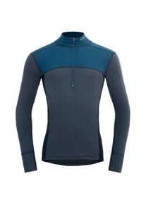 DEVOLD Lauparen Merino 190 Zip Neck Merinounterwäsche Herren Ski (Gr M |blau)