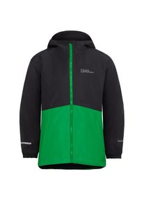 Jack Wolfskin Iceland 3-in-1 Jacket Doppeljacke Kinder Wandern (Gr 152 |schwarz |wasserdicht)