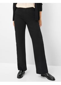 Raphaela by Brax Damen Marlenehose Style PAM FLARED BLACK, denim schwarz, Gr. 34