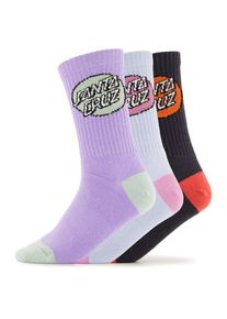 Santa Cruz Pop Dot Socks 3-Pack Multifunktionssocken Damen (Gr 37-40)