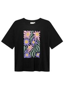 DEDICATED T-Shirt Vadstena Daisey Block T-Shirt Damen (Gr XL |schwarz)
